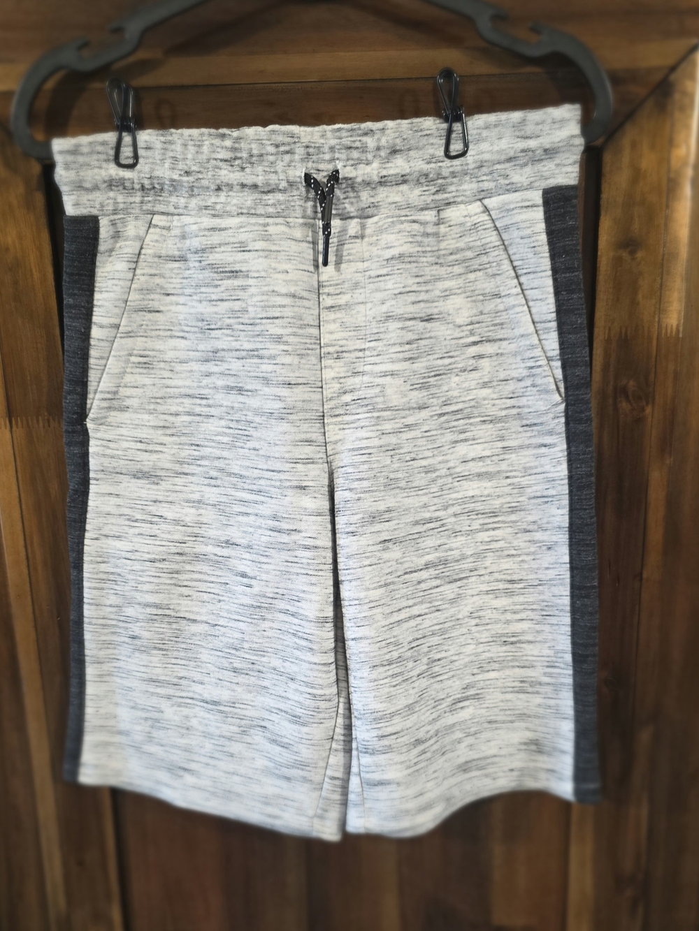 urban pipeline Heather Light Gray Shorts with Dark Gray Side Panels